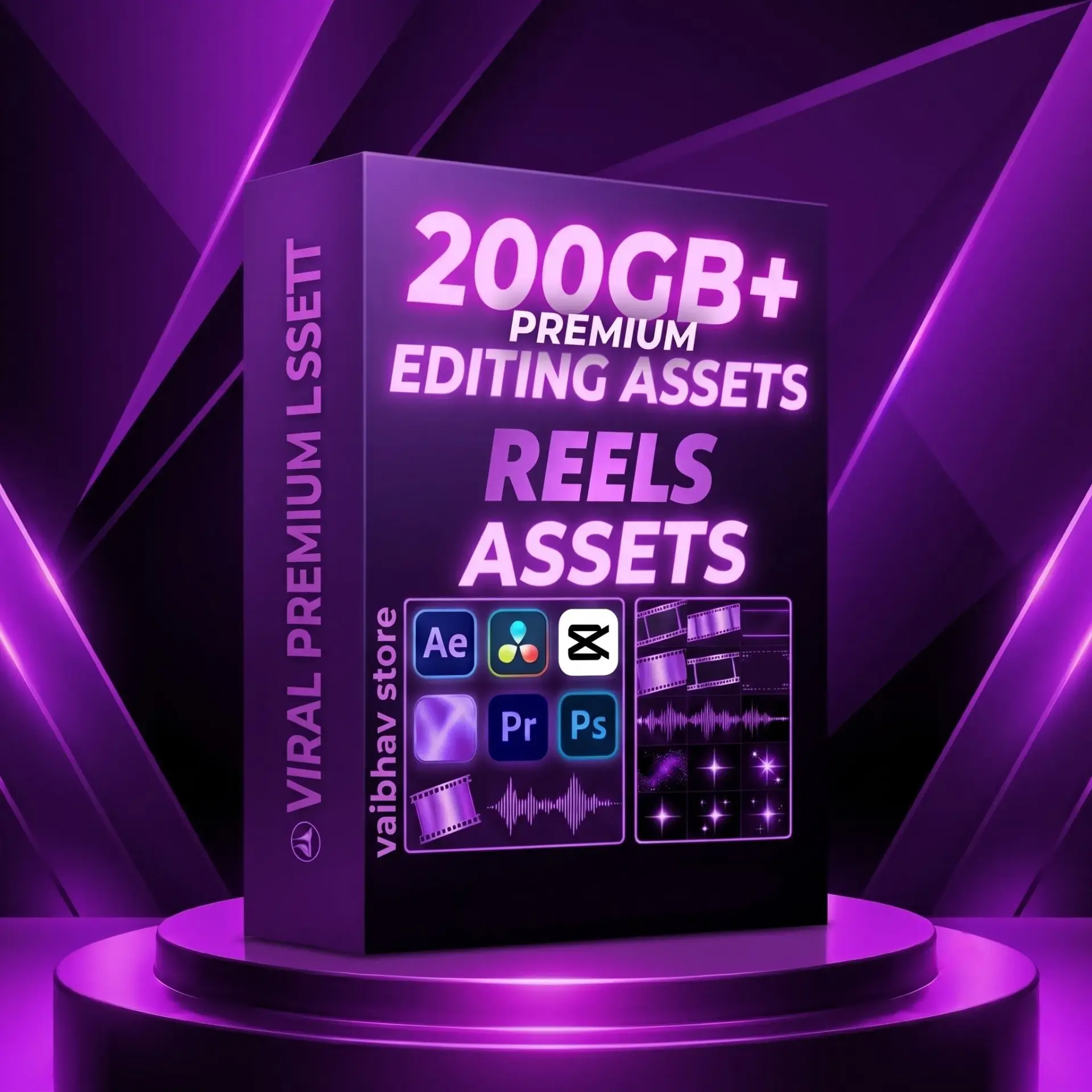 200Gb+ premium editing assets
